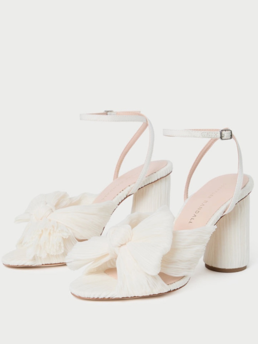 Loeffler Randall Camellia Pearl Pleated Bow Heel - Picture 4 of 4
